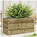 Fioriera Da Giardino 90x40x45,5 Cm In Legno Di Pino Impregnato - Foto miniatura 1