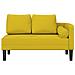 Chaise Longue con Cuscini Giallo in Velluto - Foto miniatura 3