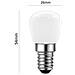 2 Lampadine Led 2 Watt Luce Bianca 6500k Lampadina Per Frigorifero Cappa Cucina - Foto miniatura 4