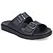 Black Casual Open Slippers Ciabatte Sintetico E Tessile Scarpe Uomo Nero Eu 42, 24290-00 - Foto miniatura 1