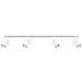Lampada Da Soffitto Ring 4l Beige Sl. 1498 - Moderno Lampada Da Soffitto Beige 17x81x6 Cm - Foto miniatura 1