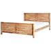 Letto Legno Champagnat 180 X 200 Cm Marrone Chiaro - Foto miniatura 3