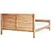 Letto Legno Champagnat 180 X 200 Cm Marrone Chiaro - Foto miniatura 5