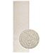 Tappeto Zizur Crema 80x250 Cm Aspetto Iuta Interni Ed Esterni - Foto miniatura 1