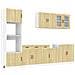 Set Mobili Da Cucina 7 Pz Kalmar Rovere Sonoma In Truciolato - Foto miniatura 2