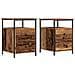 Comodini Legno Antico 2 Pz 44x45x60 Cm In Legno Multistrato - Foto miniatura 2