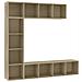 Lusso Casadino -  Set Mobili Libreria/porta Tv 3 Pz Rovere Sonoma 180x30x180 Cm - Foto miniatura 1