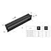 Griglia Di Ventilazione Luft 12x100 Nero Slim - Foto miniatura 4