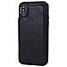 Custodia In Pelle Con Slot Per Schede Per Samsung Galaxy S22 Ultra - Nero - Foto miniatura 2
