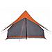 Tenda da Campeggio a Forma di A per 5 Persone Impermeabile Grigia e Arancione - Foto miniatura 4