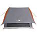 Tenda da Campeggio a Forma di A per 5 Persone Impermeabile Grigia e Arancione - Foto miniatura 5