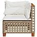 Divano Angolare da Giardino con Cuscini Beige in Polyrattan - Foto miniatura 4