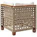 Divano Angolare da Giardino con Cuscini Beige in Polyrattan - Foto miniatura 6
