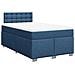 Giroletto a Molle con Materasso Blu 120x190 cm in Tessuto - Foto miniatura 1