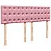 Struttura Letto Pouf con Materasso Rosa 140x190 cm in Velluto - Foto miniatura 9