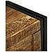 Scatola di stoccaggio 60x40x41 cm in legno di mango ruvido - Foto miniatura 8
