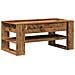 Tavolino da caffè in legno antico 102x55x45 cm in legno ingegnerizzato - Foto miniatura 1