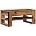 Tavolino da caffè in legno antico 102x55x45 cm in legno ingegnerizzato - Foto miniatura 5