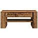 Tavolino da caffè in legno antico 102x55x45 cm in legno ingegnerizzato - Foto miniatura 6