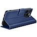 Custodia A Portafoglio Per Iphone 15 Pro Funzione Supporto E Linguetta Magnetica, Blu Scuro - Foto miniatura 5