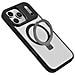 Custodia Magnetica Nera Con Supporto Compatibile Con Iphone 15 Pro - Antiurto, Anti-impronta - Foto miniatura 2