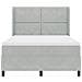Letto a molle con testiera Grigio chiaro 140 x 190 cm Velluto - Foto miniatura 8