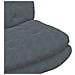 Poltrona Relax con Base Girevole Grigio scuro 63 x 75 x 76 cm - Foto miniatura 7