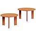 Tavolino da salotto 2 pcs Cera marrone 47.5 x 47.5 x 27 cm - Foto miniatura 1