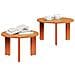 Tavolino da salotto 2 pcs Cera marrone 47.5 x 47.5 x 27 cm - Foto miniatura 3
