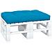 Cuscino per Pallet Blu 120x80x12 cm in Tessuto - Foto miniatura 3