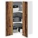 Armadio pensile Riga Legno Antico e Bianco 57 x 57 x 100 cm - Foto miniatura 3
