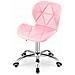 Sedia girevole Valora AVOLA in ecopelle rosa, design ergonomico - Foto miniatura 5
