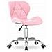 Sedia girevole Valora AVOLA in ecopelle rosa, design ergonomico - Foto miniatura 1