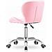 Sedia girevole Valora AVOLA in ecopelle rosa, design ergonomico - Foto miniatura 6