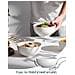 Set 4 Ciotole 22 OZ, Ceramica Bianca, Lavastoviglie e Microonde - Foto miniatura 6