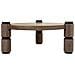 Tavolino Da Salotto In Legno E Metallo Marrone D110x46 - Foto miniatura 3