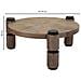 Tavolino Da Salotto In Legno E Metallo Marrone D110x46 - Foto miniatura 4