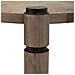 Tavolino Da Salotto In Legno E Metallo Marrone D110x46 - Foto miniatura 5