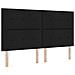 Testiera LED con luci a strisce a LED Nero 180 cm Poliestere - Foto miniatura 1