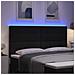 Testiera LED con luci a strisce a LED Nero 180 cm Poliestere - Foto miniatura 4