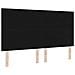 Testiera LED con luci a strisce a LED Nero 180 cm Poliestere - Foto miniatura 7