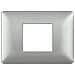 Matix - Placca 2 Posti Centrati Silver - Foto miniatura 3