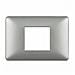 Matix - Placca 2 Posti Centrati Silver - Foto miniatura 1