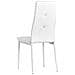Sedie Sala Da Pranzo 2 Pz Pelle Artificiale 43x43,5x96cm Bianco - Foto miniatura 9