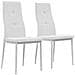 Sedie Sala Da Pranzo 2 Pz Pelle Artificiale 43x43,5x96cm Bianco - Foto miniatura 1