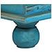 Cassapanca in Legno Massello di Mango Blu 100x40x41 cm - Foto miniatura 4