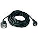 44567 - Prolunga Con Spina Schuko, H05vv-f 3g 1, 5 Mm, 10 M, Colore: Nero - Foto miniatura 1