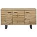 Credenza A 3 Ante Colore Legno Naturale Timber - Foto miniatura 5