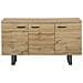 Credenza A 3 Ante Colore Legno Naturale Timber - Foto miniatura 16