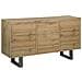 Credenza A 3 Ante Colore Legno Naturale Timber - Foto miniatura 17